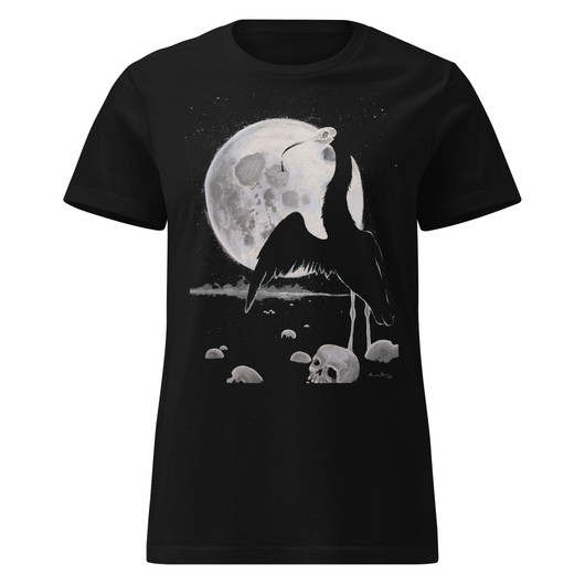 Art by Elvyren - Tuonelan Joutsen  - Ladyfit t-shirt