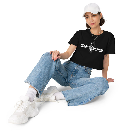 Scars of Solitude - Heart - Ladyfit Crop Top