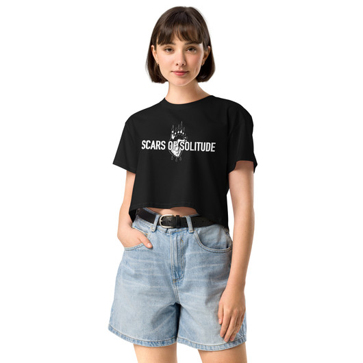 Scars of Solitude - Heart - Ladyfit Crop Top