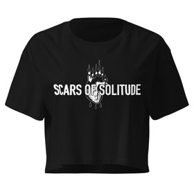 Scars of Solitude - Heart - Ladyfit Crop Top