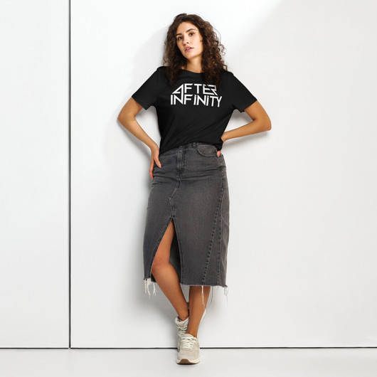 After Infinity - Logo - Organic Eco Ladyfit T-Paita