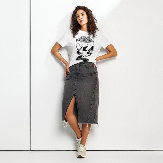 Scars of Solitude - Skull - Ladyfit Eco T-Shirt