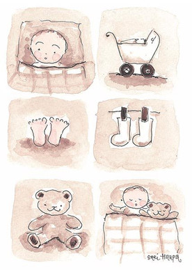 KORTTI, Vauva 6-kuvaa, 2-osainen