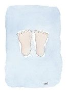 KORTTI, Varpaat, vaalean sininen,  2-osainen