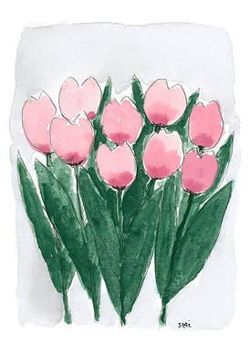 KORTTI, Tulppaani vaal.pun., 2-osainen