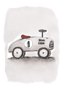 KORTTI, Auto harmaa, 2-osainen