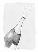 KORTTI A7, Shampanjapullo harmaa, 2-os pakettikortti