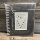 KIRJA, Sydän musta/valk