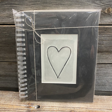 KIRJA, Sydän musta/valk