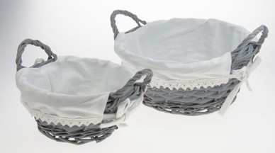 PAJUKORI PYÖREÄ, HARMAA 18 CM