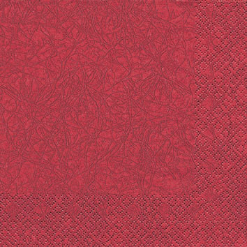 SERVETTI, PUNAINEN BORDEAUX 25X25 CM.