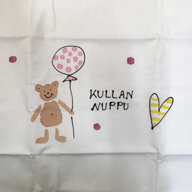 TYYNYNLIINA LAPSELLE, KULLAN NUPPU, VAAL.PUN 35x50cm
