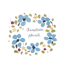 TYYNYLIINA, ONNELLISIA PÄIVIÄ, SININEN 50x60cm