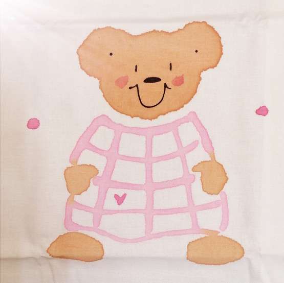 TYYNYNLIINA, NALLE, VAAL.PUN 50x60cm