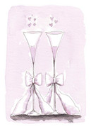 KORTTI, kaksi lasia ja rusetit, 2-osainen