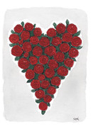 KORTTI, sydän punaiset ruusut, 2-osainen