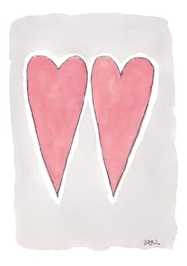 KORTTI, Kaksi sydäntä vaal.pun, 2-osainen