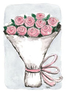 KORTTI, Ruusukimppu vaal.pun, 2-osainen