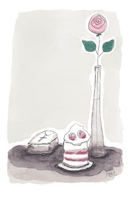 KORTTI, RIPPI, Ruusu vaal.pun. ja kakku, 2-osainen