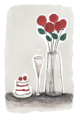 KORTTI, Ruusut pun, valmistuneelle, 2-osainen