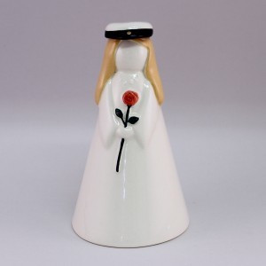 YLIOPPILASPATSAS TYTTÖ, VAALEAT PITKÄT HIUKSET, 12 cm