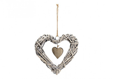 SYDÄNKRANSSI, HARMAA 25 cm