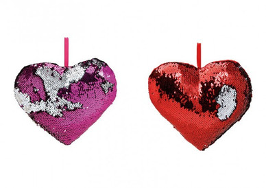 PALJETTITYYNY, SYDÄN, 25 cm