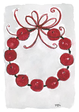 JOULUKORTTI, Marjakranssi , HYVÄÄ JOULUA, 2-osainen