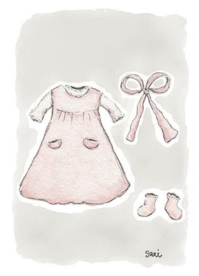 KORTTI, mekko pienelle tytölle, 2-osainen