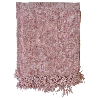 CHENILLE-TORKKUPEITE, VAALEANPUNAINEN 127x152cm.