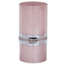 KYNTTILÄ, METALLIHOHDE ROOSA, 15 CM