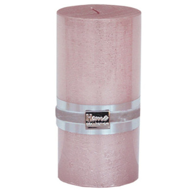 KYNTTILÄ, METALLIHOHDE ROOSA, 15 CM