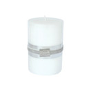 KYNTTILÄ, METALLIHOHDE VALKOINEN, 10 cm