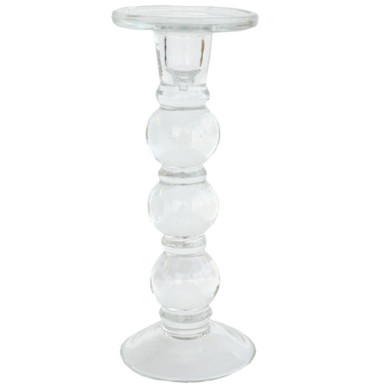  KYNTTILÄNJALKA, LASI, 23 CM