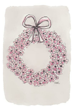 KORTTI, Kukkakranssi vaal. pun., 2-osainen