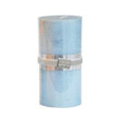 KYNTTILÄ, METALLIHOHDE VAALEANSININEN, 15 CM