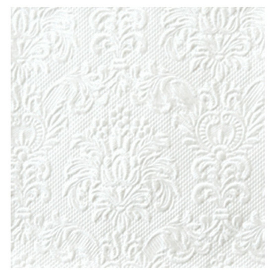 SERVETTI,  ELEGANCE  25 X 25CM VALKOINEN