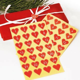 JOULUKALENTERI PÄIVÄMÄÄRÄTARRAT