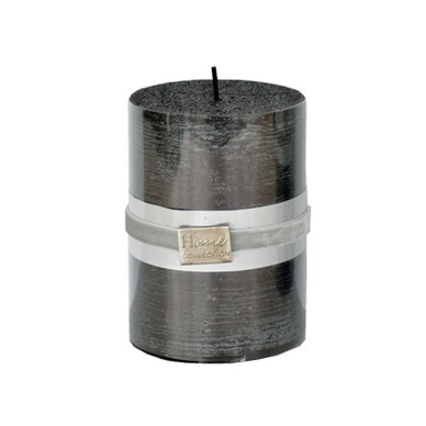 KYNTTILÄ, METALLIHOHDE MUSTA, 10 CM