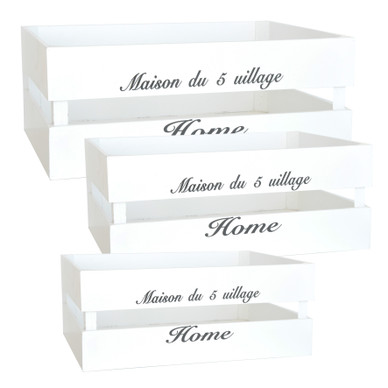 PUULAATIKKO TEKSTILLÄ, 32x22x13cm