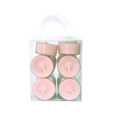 LÄMPÖKYNTTILÄ, VAALEANPUNAINEN, ø 4 cm (20 kpl)