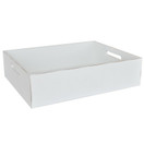 TARJOTIN, VALKOINEN, 40x30x10 CM
