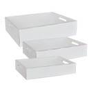 TARJOTIN, VALKOINEN, 30x20x6 CM