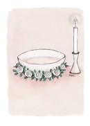 KORTTI, kastemalja, Kastepäivänä,vaalpun, 2-osainen