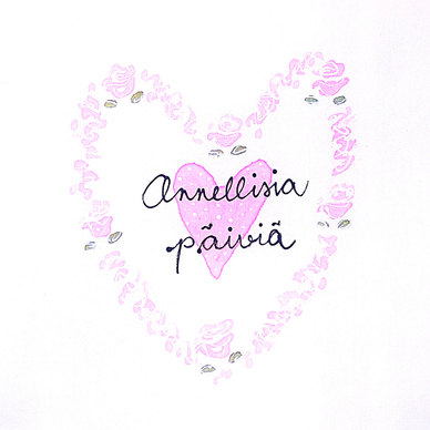 TYYNYLIINA, ONNELLISIA PÄIVIÄ, VAAL.PUN 50x60cm