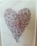 KIRJA, hortensiasydän, vaaleanpunainen