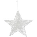 TÄHTI, VALKOINEN PUUVILLA 30cm