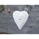 KUUSENKORISTE, SYDÄN ANTIIKKIVALKOINEN 10cm
