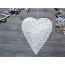 KUUSENKORISTE, SYDÄN ANTIIKKIVALKOINEN 15cm