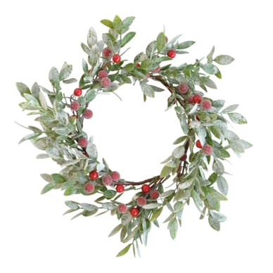 MARJAKRANSSI, PUNA-VIHREÄ 35cm